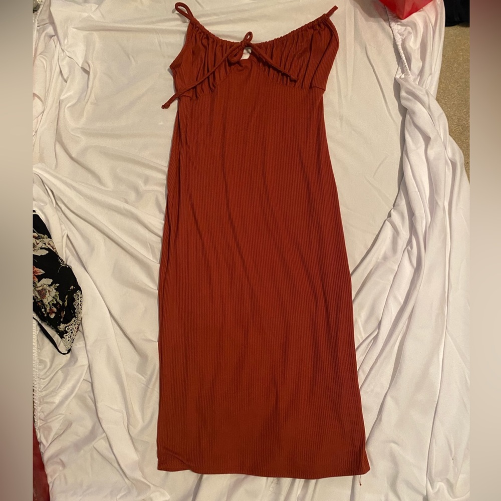 red dress